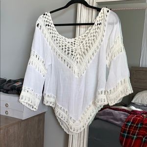 white fancy shirt